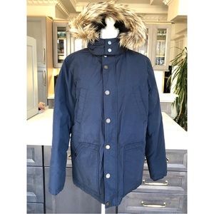 Tommy Hilfiger Navy Hooded Insulated Jacket Men's S